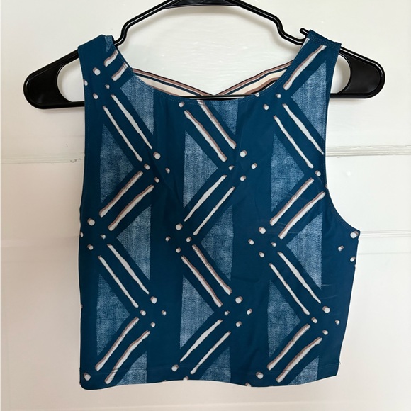 Nike Tops - Nike Blue Geometric Tank Top